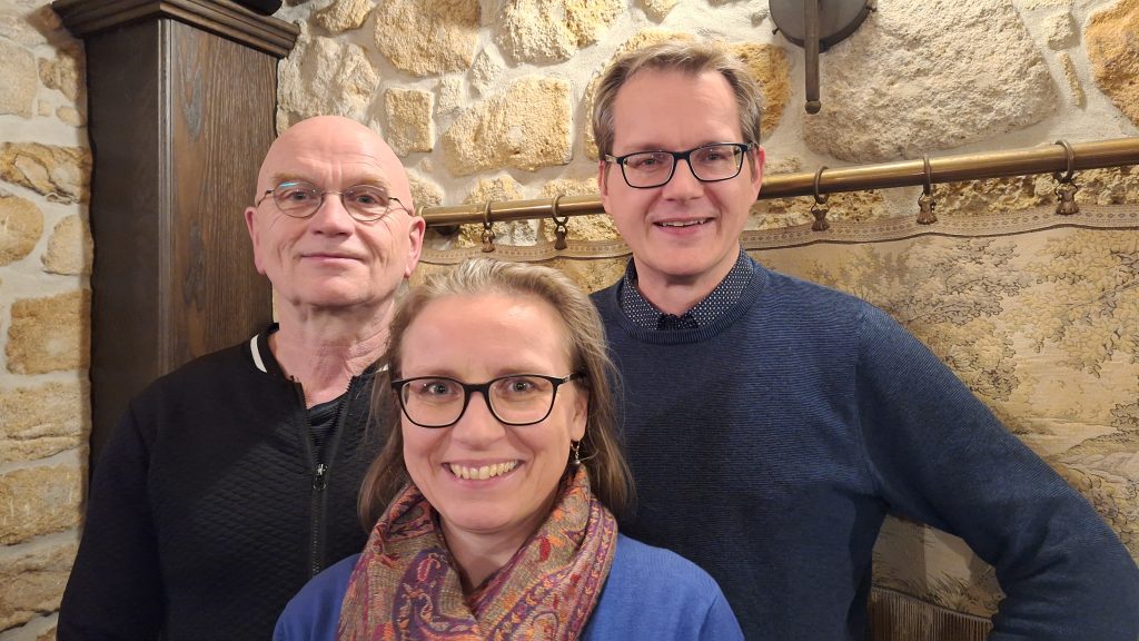 Der Vorstand des Heimatverein Lockwitz e.V. v.l.n.r. Dr. Peter Großer, Manuela Gehre und Matthias Daberstiel