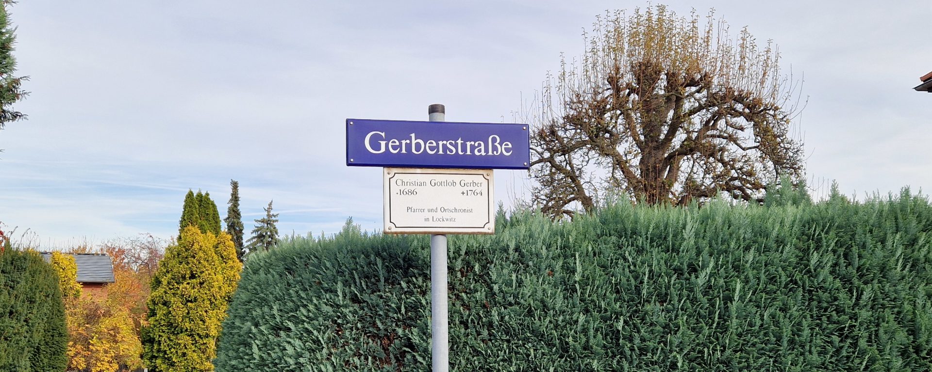 Gerberstraße Straßenschild Lockwitz 2025