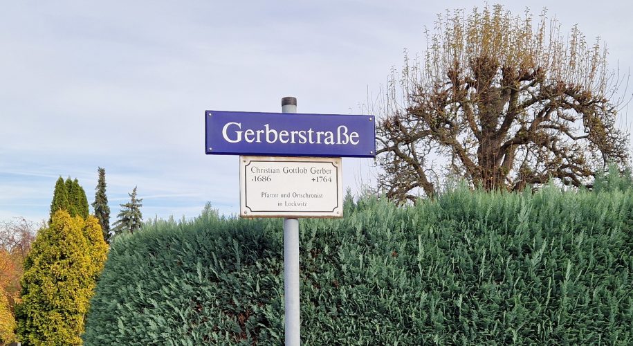 Gerberstraße Straßenschild Lockwitz 2025