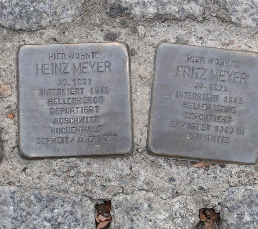 Stolpersteine Familie Meyer DresdenStolpersteine Familie Meyer Dresden