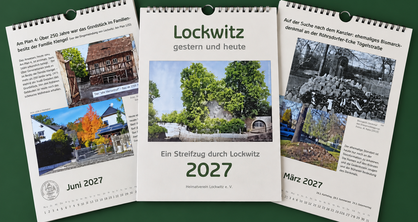 Kalender 2027 Altes und Neues aus Lockwitz
