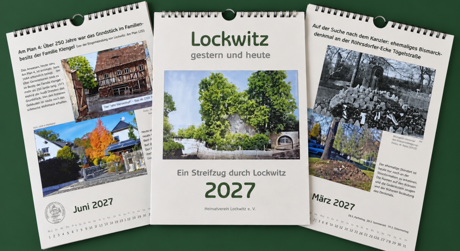 Kalender 2027 Altes und Neues aus Lockwitz